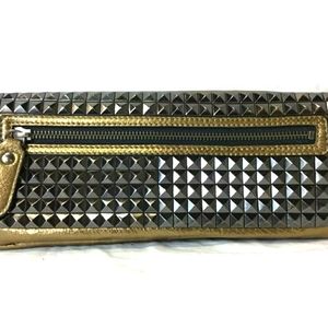 Bcbg clutch metalic purse
